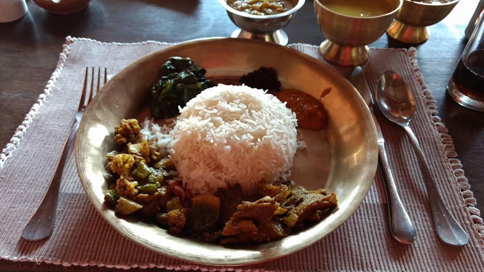 Minha comida no Nepal