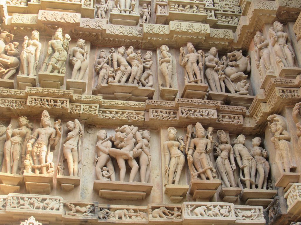 Esculturas eróticas nos Templos de Khajuraho