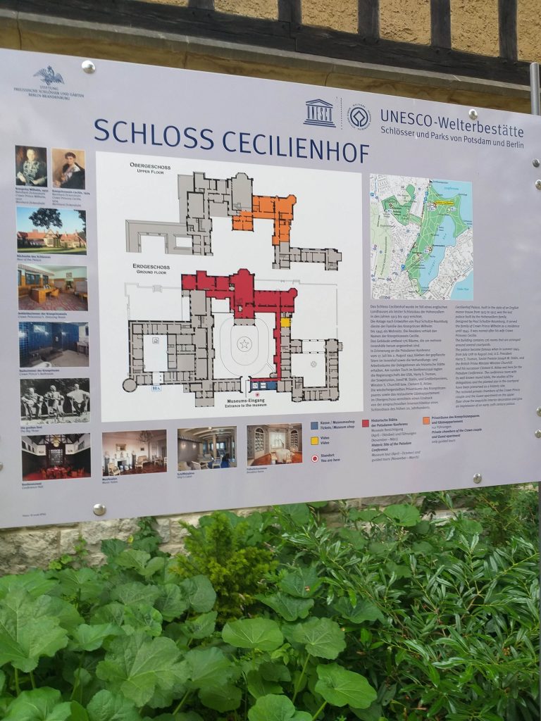 Mapa do  Palácio Cecilienhof