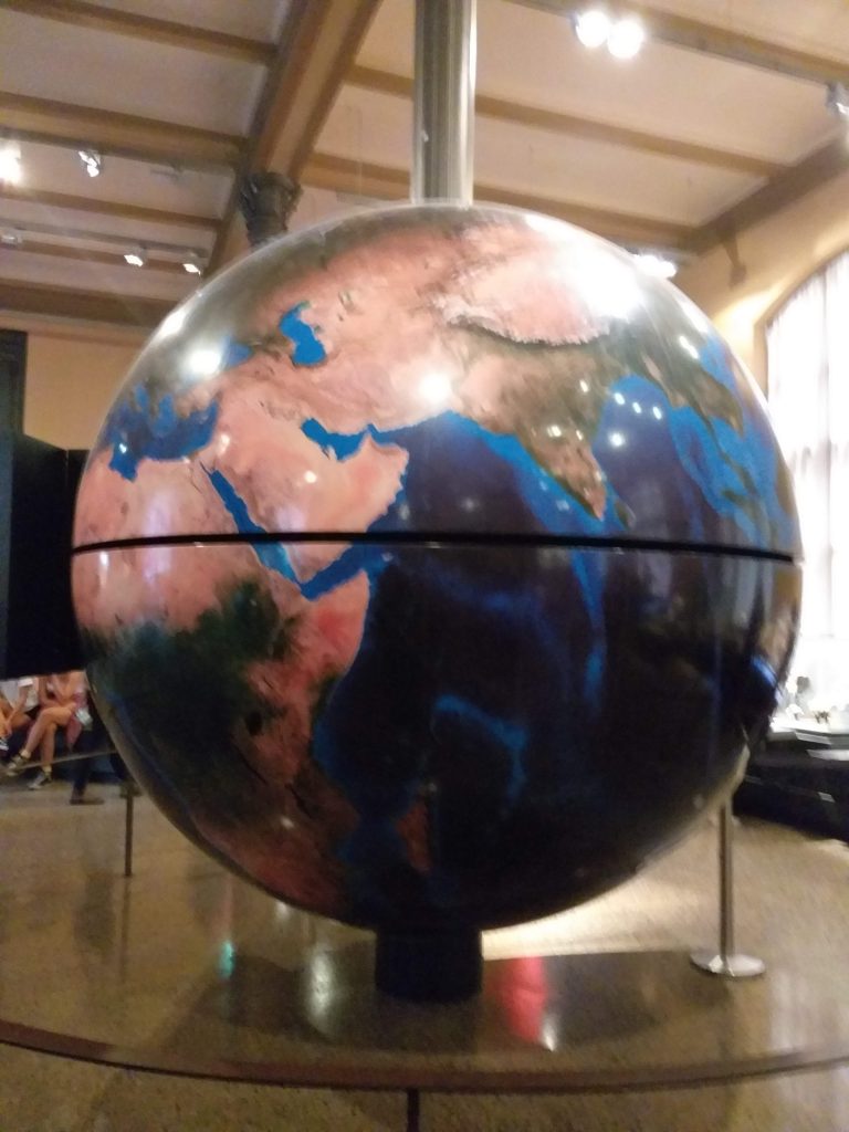 Globo terrestre no Museu de História Natural de Berlim - Museum für Naturkunde