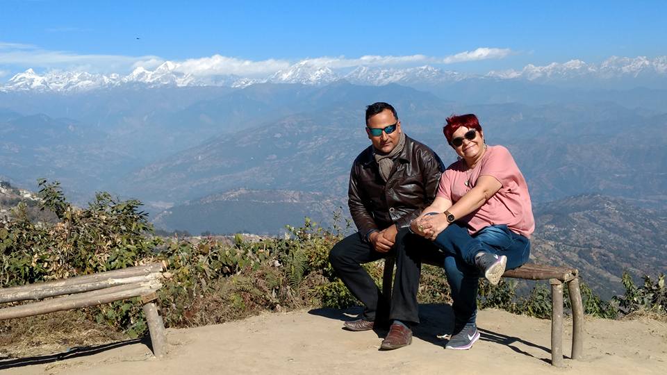 Eu e meu guia no Nepal