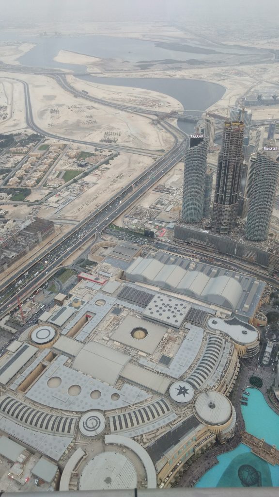 Vista do alto do Burj Khalifa