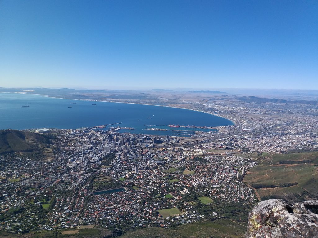 Vista da Cidade do Cabo do alto da Table Mountain - Cidade do Cabo - África do Sul