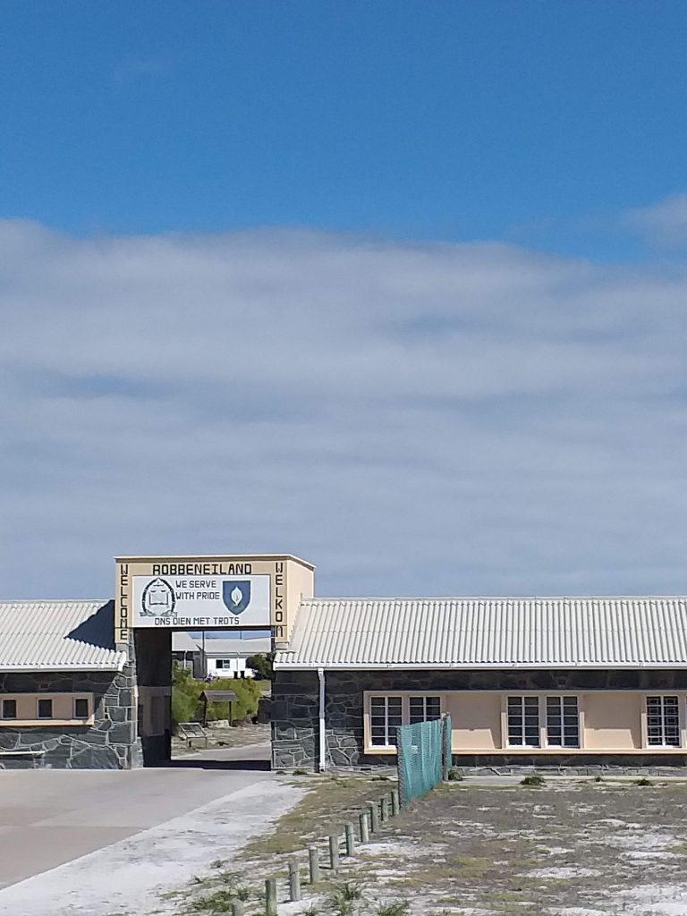 Porta de entrada para o presídio de Robben Island - Cidade do Cabo - África do Sul