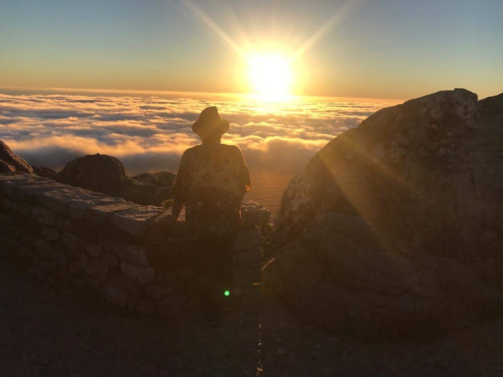 Um lindo pôr do sol - Cidade Cabo - África do Sul