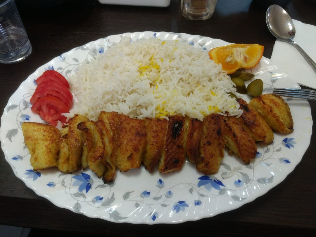 Kebab de peixe - Irã